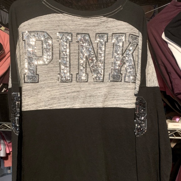 Victoria’s Secret pink mega BLING long sleeve - Picture 2 of 2